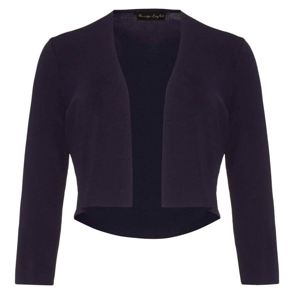 Phase Eight Lightweight Knitted Navy Jacket